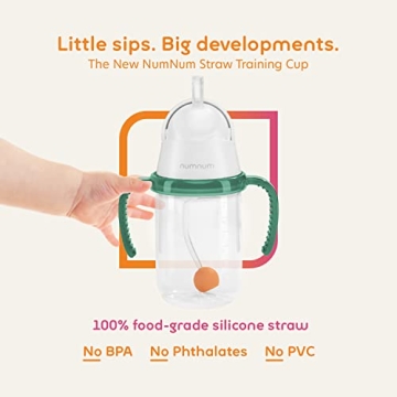 NumNum Weighted Straw Cup for Infants & Toddlers 6-12 months