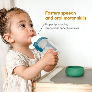 NumNum Weighted Straw Cup for Infants & Toddlers 6-12 months