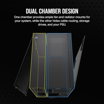 CORSAIR 6500X Mid-Tower Case - Unobstructed Views & Cooling Flexibility