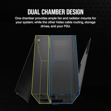 CORSAIR 6500X Mid-Tower Case - Unobstructed Views & Cooling Flexibility