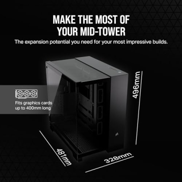 CORSAIR 6500X Mid-Tower Case - Unobstructed Views & Cooling Flexibility
