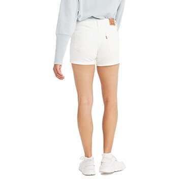 Levi's Womens Mid Length (Also Available In Plus) Denim Shorts, Chalk White, 28 US
