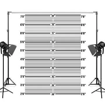 Zliisang 4.3x4.9ft Mugshot Backdrop for Fun Events