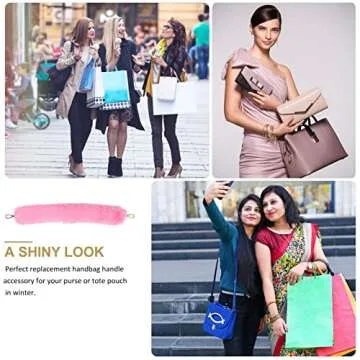 Faux Fur Purse Strap Replacement for Stylish Handbags