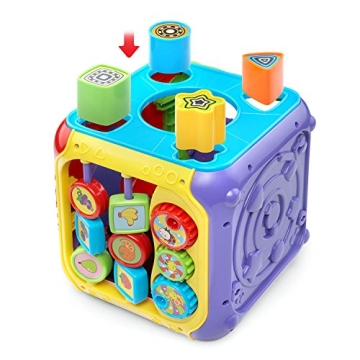VTech Sort and Discover Activity Cube - Engaging Learning Toy