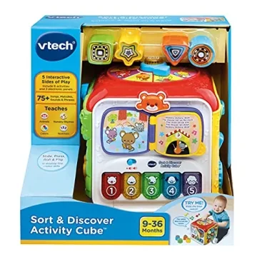VTech Sort and Discover Activity Cube - Engaging Learning Toy