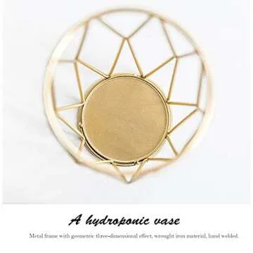 Elegant Geometric Glass Vase - Perfect for Home Decor