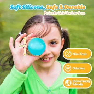 hahaland Reusable Water Balloons with Launcher for Summer Fun