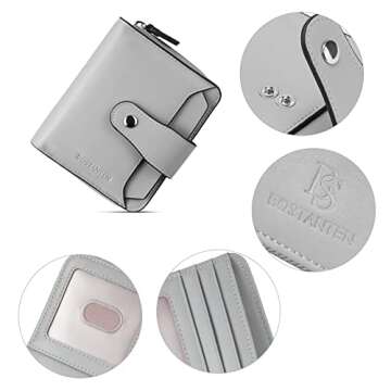 BOSTANTEN RFID Blocking Leather Wallet for Women