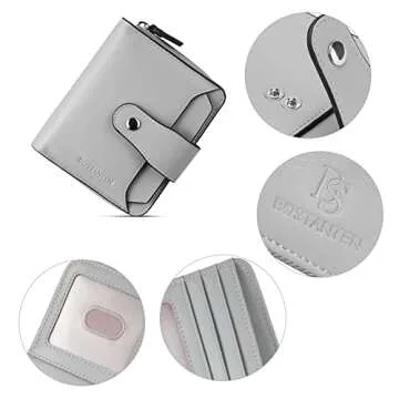 BOSTANTEN RFID Blocking Leather Wallet for Women