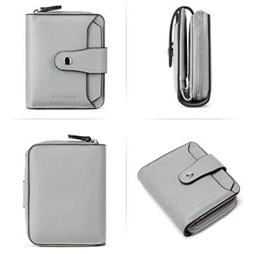 BOSTANTEN RFID Blocking Leather Wallet for Women