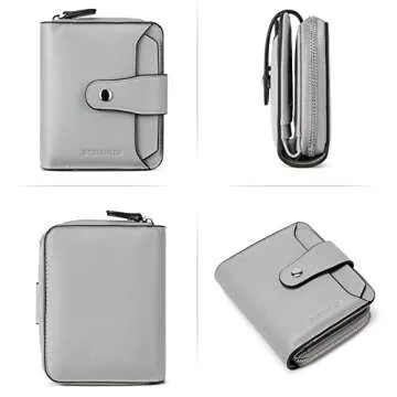 BOSTANTEN RFID Blocking Leather Wallet for Women
