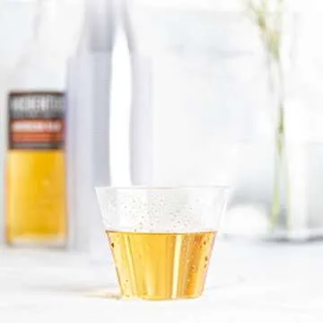 Stylish 9 oz Disposable Plastic Party Cups - 100 Count