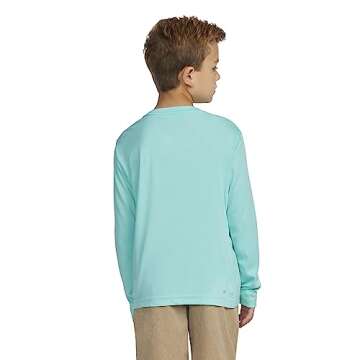 Hurley boys Long Sleeve Rash Guard T Shirt, Tropical Twist, Large