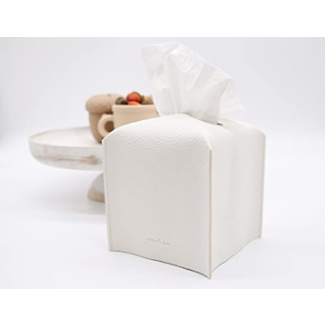 Chic PU Leather Tissue Box Cover Holder by Carrot's Den