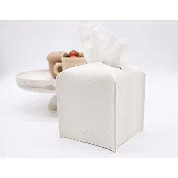 Chic PU Leather Tissue Box Cover Holder by Carrot's Den