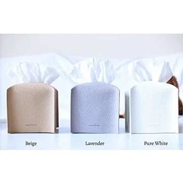 Chic PU Leather Tissue Box Cover Holder by Carrot's Den