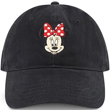 Disney Minnie Mouse Baseball Hat - Adjustable Cotton Baseball Cap with Style and Comfort