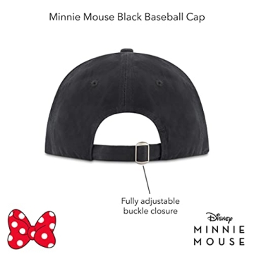Disney Minnie Mouse Baseball Hat - Adjustable Cotton Cap