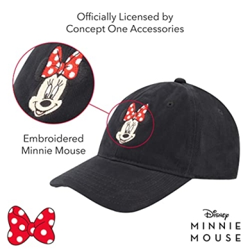 Disney Minnie Mouse Baseball Hat - Adjustable Cotton Cap