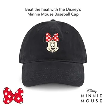 Disney Minnie Mouse Baseball Hat - Adjustable Cotton Cap