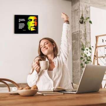 Bob Marley Inspirational Wall Art Print - 10x8 Unframed Decor