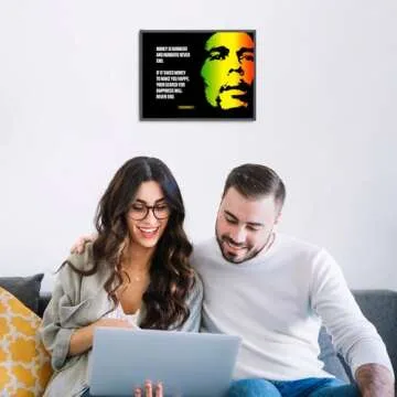 Bob Marley Inspirational Wall Art Print - 10x8 Unframed Decor