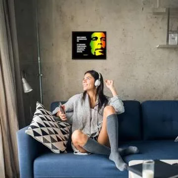 Bob Marley Inspirational Wall Art Print - 10x8 Unframed Decor