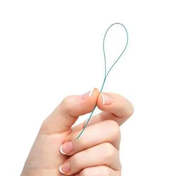 GUM EEZ-Thru Floss Threaders, Dental Flossers for Braces, Bridges, & Implants, 25ct