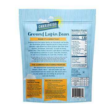 Carrington Farms, Ground Lupin Bean, Plain, 7oz.