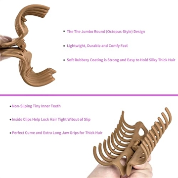 Strong Hold Hair Clips Set for Thick Long Hair - 79Style