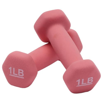 Amazon Basics Neoprene Dumbbell Set for Strength Training