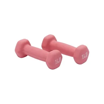 Amazon Basics Neoprene Dumbbell Set for Strength Training