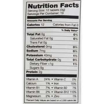 Sunfood Raw Spirulina Chlorella Tablets | 50/50 Blend | Chlorophyll Rich | Broken Cell Wall | Blue Green Algae Superfood | Organic & Non GMO | Natural Vegan Protein | 100% Pure | 2 oz Bag| 228 Tablets