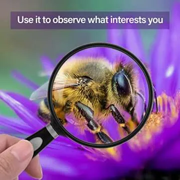 Feosky Handheld 10X 30X Magnifier for Adults & Kids