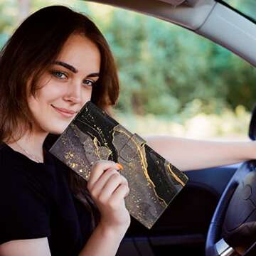 Premium RSAquar Car Registration Holder - Eco-Friendly Organizer