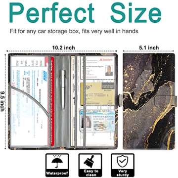 Premium RSAquar Car Registration Holder - Eco-Friendly Organizer