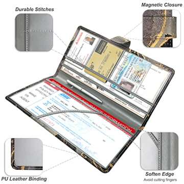 Premium RSAquar Car Registration Holder - Eco-Friendly Organizer