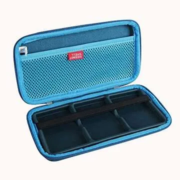 Hermitshell Hard Travel Case for Samsung T7 / T7 Portable SSD 1TB 2TB 500GB USB 3.2 External Solid State Drive (Case for 3 Hard Drives, Dark Blue)