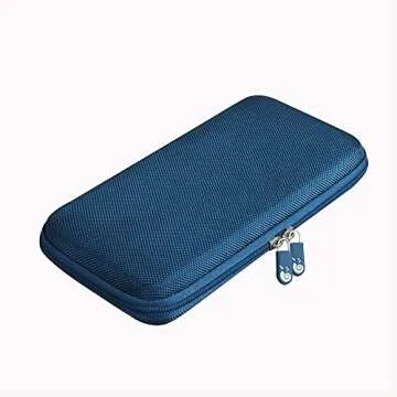 Hermitshell Hard Travel Case for Samsung T7 / T7 Portable SSD 1TB 2TB 500GB USB 3.2 External Solid State Drive (Case for 3 Hard Drives, Dark Blue)