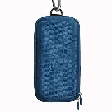 Hermitshell Hard Travel Case for Samsung T7 / T7 Portable SSD 1TB 2TB 500GB USB 3.2 External Solid State Drive (Case for 3 Hard Drives, Dark Blue)