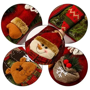Sunnyglade 18" Christmas Stocking Set for Holiday Joy