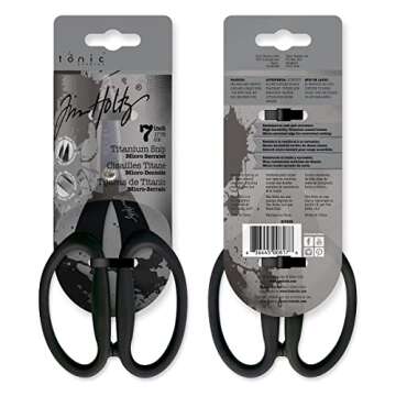 Tim Holtz 7 Inch Titanium Scissors for Crafting and Sewing