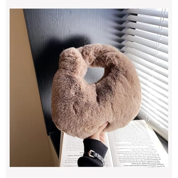 XPONNI Fuzzy Dumpling Bag Cute Mini Handbag