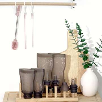 Haakaa Silicone Cleaning Brush Kit - Baby Bottle Brush Cleaner for Breast Pump,Nipple,Breast Milk St...