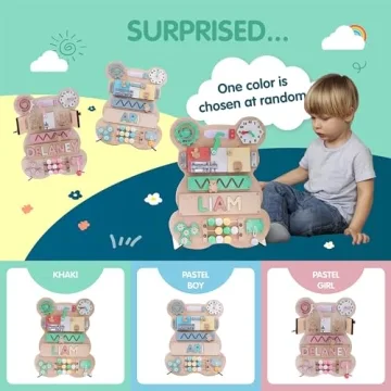 Custom Toddlers Name Puzzle Busy Board Toys