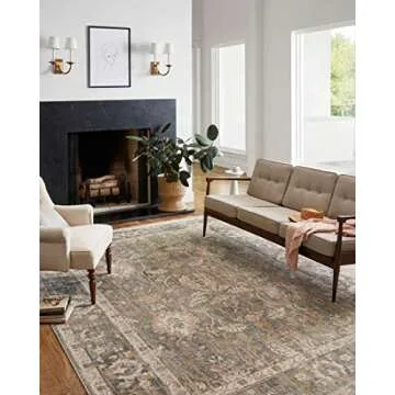 Loloi Chris Loves Julia Rosemarie Area Rug - Soft Antique Inspired