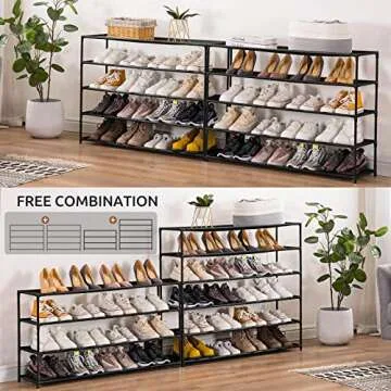 Apicizon 10 Tiers Shoe Rack for 50 Pairs of Shoes