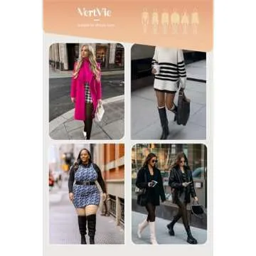 Vertvie Fleece Lined Tights for Women - Winter Warmth