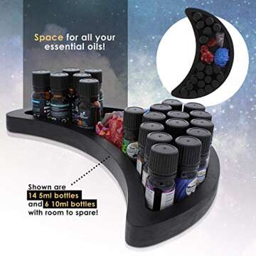 Gothic Curiosities 11'' Moon Tray for Crystals & Oils